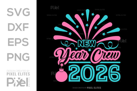 New Year Crew 2026 SVG Bundle | Holiday Team T-Shirt Designs SVG ETC Craft 