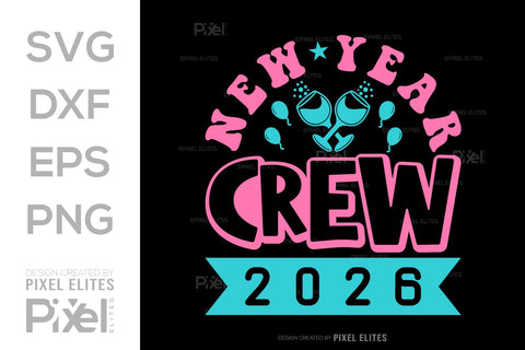 New Year Crew 2026 SVG Bundle | Holiday Team T-Shirt Designs SVG ETC Craft 