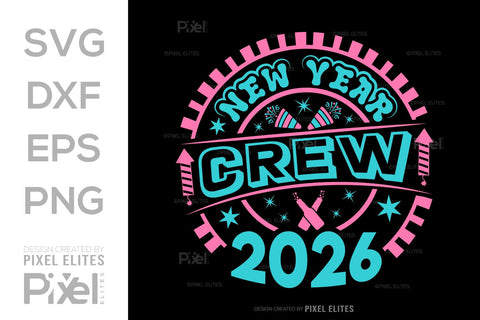 New Year Crew 2026 SVG Bundle | Holiday Team T-Shirt Designs SVG ETC Craft 