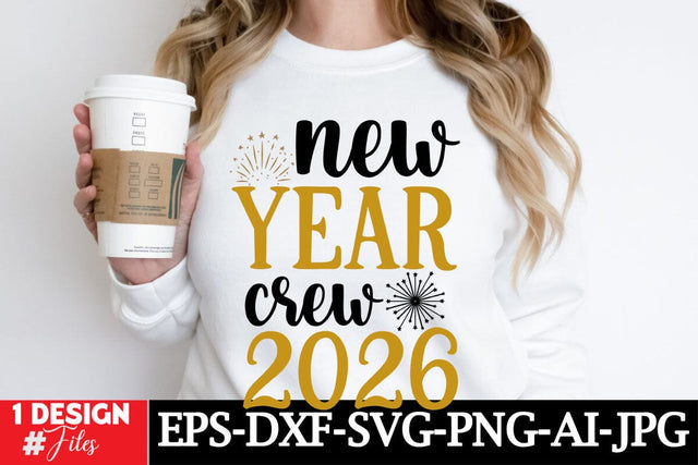 New Year Crew 2026 SVG Cut File SVG Insomnia Std 