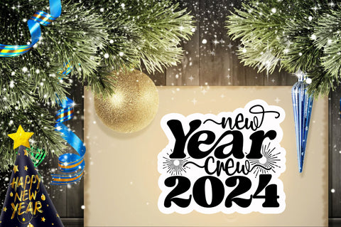 New year crew Sticker Design Sublimation Regulrcrative 