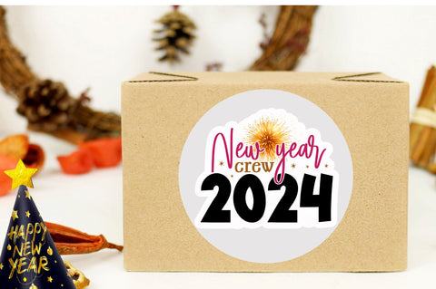 New year crew Sticker Design Sublimation Regulrcrative 
