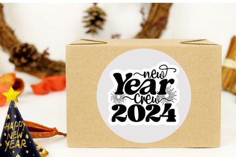 New year crew Sticker Design Sublimation Regulrcrative 