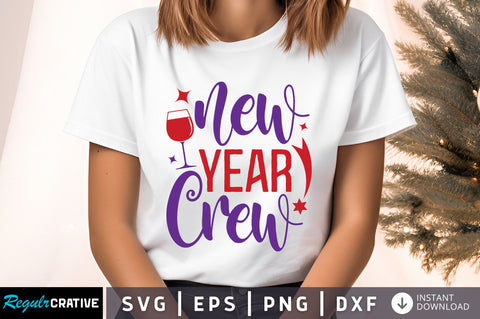 New year crew svg design SVG Regulrcrative 