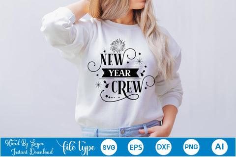 New Year Crew SVG Design, SVGs,Quotes and Sayings,Food & Drink,On Sale, Print & Cut SVG DesignPlante 503 