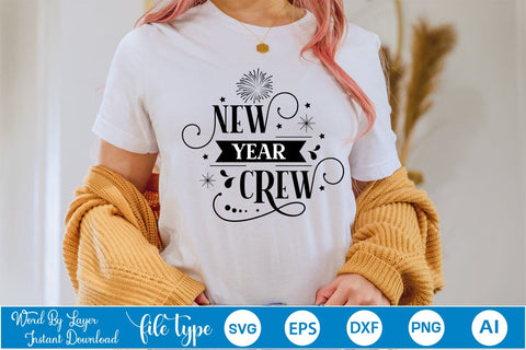 New Year Crew SVG Design, SVGs,Quotes and Sayings,Food & Drink,On Sale, Print & Cut SVG DesignPlante 503 