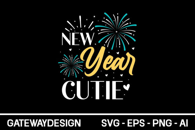New Year Cutie Svg Design SVG designmaster24 