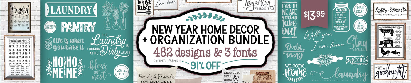 New Year Home Decor + Organization Bundle | VIPS ONLY THROWBACK! 91% Off!