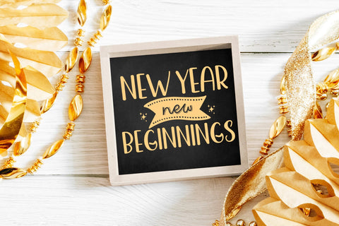 New Year New Beginnings 2024 SVG I Happy New Year SVG PNG SVG Happy Printables Club 