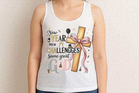 New Year New Challenges Same Great God PNG Christian Faith Design SVG BillahCrafts 