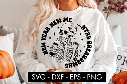 New Year New Me Ntal Breakdowns SVG Cut File SVG Freeling Design House 