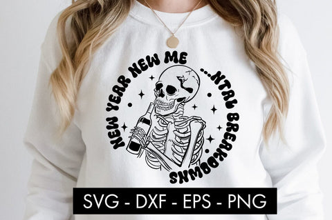 New Year New Me Ntal Breakdowns SVG Cut File SVG Freeling Design House 