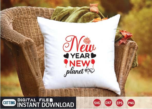 New Year New Planet svg SVG designer krishna 