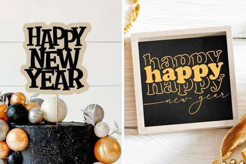 New Year Party SVG Set SVG So Fontsy VIP Design Shop 