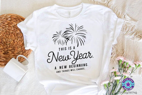 New Year Quotes SVG Design Bundle, New Year Quotes t-shirt Design Set SVG FiveStarCrafting 