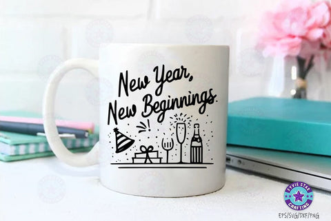 New Year Quotes SVG Design Bundle, New Year Quotes t-shirt Design Set SVG FiveStarCrafting 