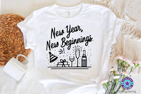 New Year Quotes SVG Design, New Year Quotes t-shirt SVG FiveStarCrafting 