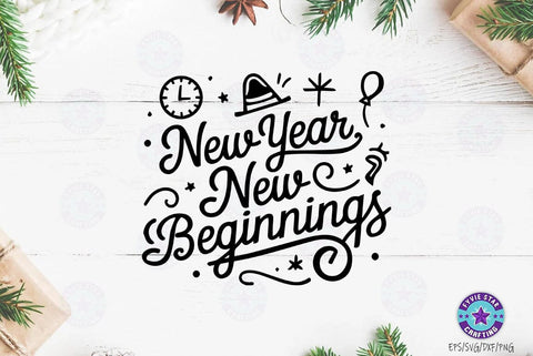 New Year Quotes SVG Design, New Year Quotes t-shirt SVG FiveStarCrafting 