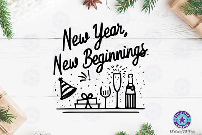 New Year Quotes SVG Design, New Year Quotes t-shirt SVG FiveStarCrafting 
