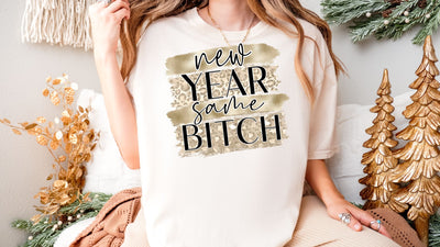 New Year Same B**** PNG, Funny New Year Sublimation, Leopard NYE PNG Sublimation So Fontsy VIP Design Shop 