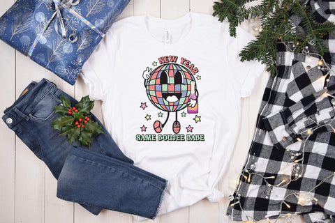 New Year Same Boujee Babe Retro Sublimation Sublimation CraftLabSVG 