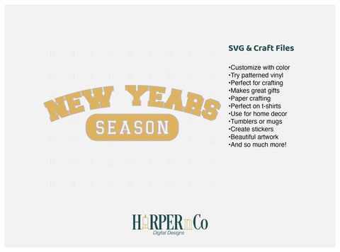 New Year Season SVG PNG Cut EPS File SVG HarperNCo 