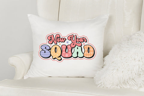 New Year Squad PNG Retro Sublimation Sublimation CraftLabSVG 