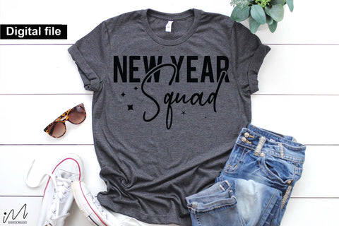 New year squad svg, New year t shirt svg, Funny New year cut files, New year gift shirt svg, New Years Party, Cosy Season svg SVG Isabella Machell 