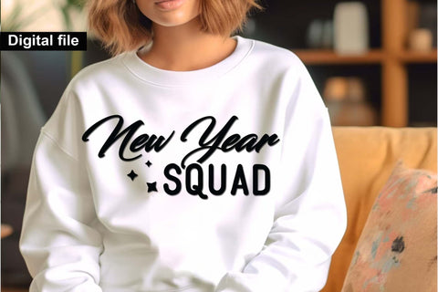 New year squad svg, New year t shirt svg, Funny New year cut files, New year gift shirt svg, New Years Party, Cosy Season svg SVG Isabella Machell 