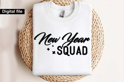 New year squad svg, New year t shirt svg, Funny New year cut files, New year gift shirt svg, New Years Party, Cosy Season svg SVG Isabella Machell 