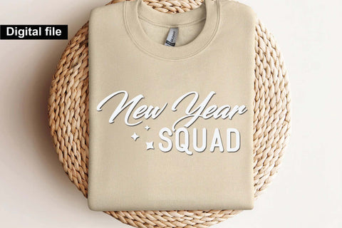 New year squad svg, New year t shirt svg, Funny New year cut files, New year gift shirt svg, New Years Party, Cosy Season svg SVG Isabella Machell 