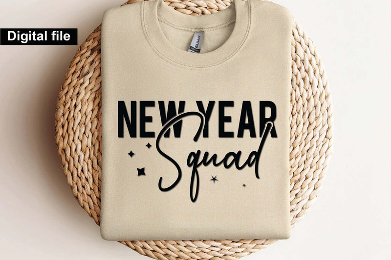 New year squad svg, New year t shirt svg, Funny New year cut files, New year gift shirt svg, New Years Party, Cosy Season svg SVG Isabella Machell 