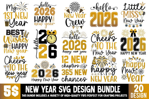 New Year Sublimation Bundle, New Year SVG bundle, New Year T-shirt Design Bundle , New Year SVG Cut File Sublimation Insomnia Std 