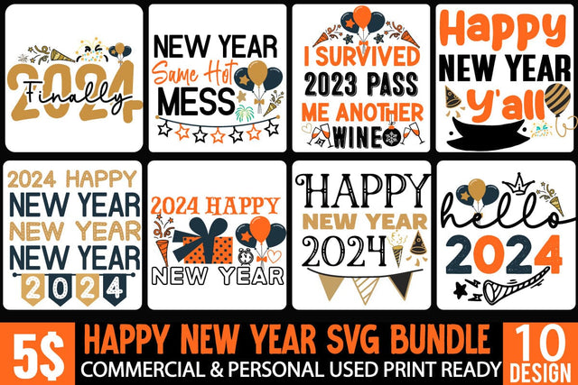 New Year SVG Bundle | New Year SVG Bundle Quotes | New Year SVG Bundle Clipart New Year SVG Bundle 2023 | New Year 2024 SVG Cut File | 2024 New Year SVG bundle | New Year SVG Design 2024 SVG BlackCatsMedia 