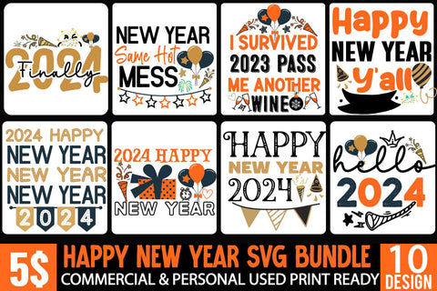 New Year SVG Bundle | New Year SVG Bundle Quotes | New Year SVG Bundle Clipart New Year SVG Bundle 2023 | New Year 2024 SVG Cut File | 2024 New Year SVG bundle | New Year SVG Design 2024 SVG BlackCatsMedia 