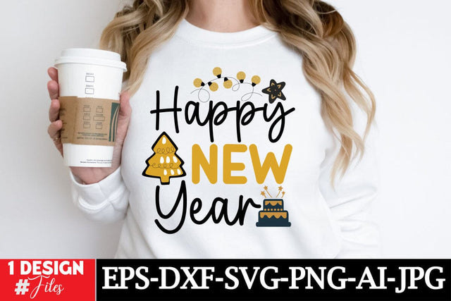 New Year SVG Cut File, Happy New Year SVG Insomnia Std 