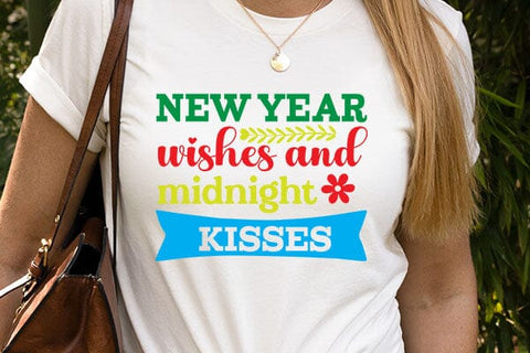 new year wishes and midnight kisses SVG Angelina750 
