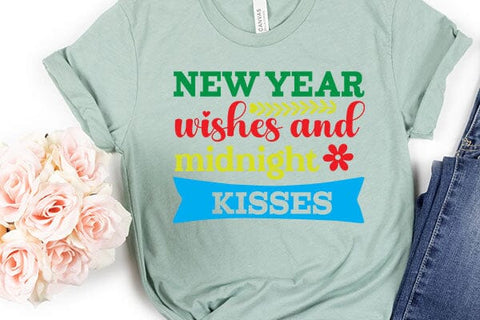 new year wishes and midnight kisses SVG Angelina750 