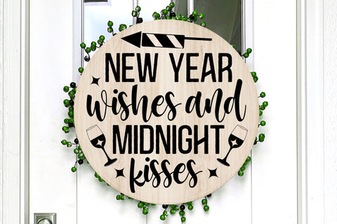 New year wishes and midnight svg design SVG Regulrcrative 