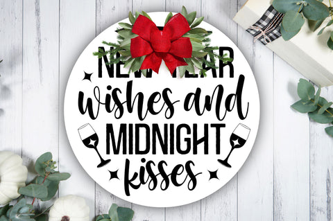 New year wishes and midnight svg design SVG Regulrcrative 