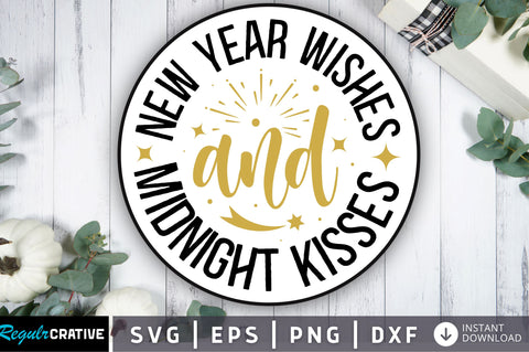 New year wishes and svg design SVG Regulrcrative 