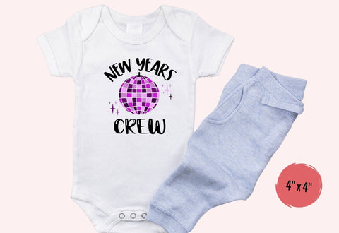 New Year's Crew DTF Transfer Physical So Fontsy T-Shirt Iron-On Transfer Shop