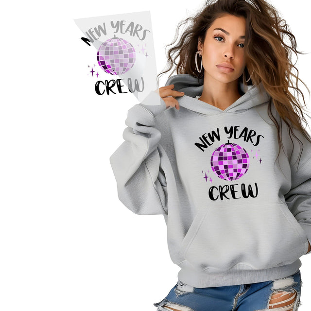 New Year's Crew DTF Transfer Physical So Fontsy T-Shirt Iron-On Transfer Shop 8.5x11