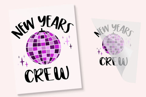 New Year's Crew DTF Transfer Physical So Fontsy T-Shirt Iron-On Transfer Shop