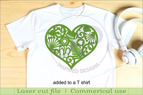 New Zealand icons heart wall sign, SVG file. SVG APInspireddesigns 