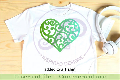 New Zealand koru heart wall sign, SVG file. SVG APInspireddesigns 