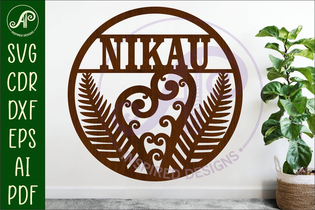 New Zealand themed name sign design for laser cutting SVG APInspireddesigns 