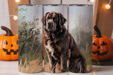 Newfoundland Dog 20oz Tumbler Wrap Sublimation PixelChick 