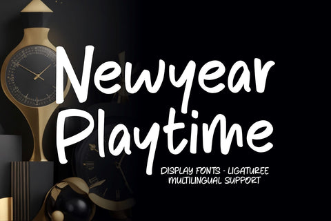 Newyear Playtime - Display Font Dumadistyle 
