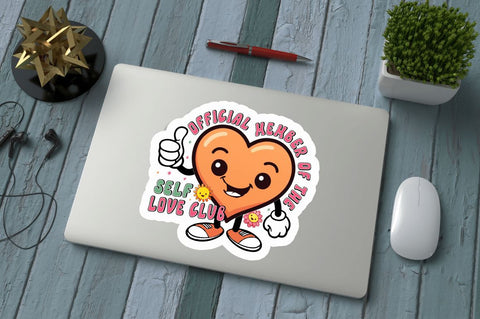 NGD012-B072- Retro Character Sticker Bundle Sublimation Regulrcrative 